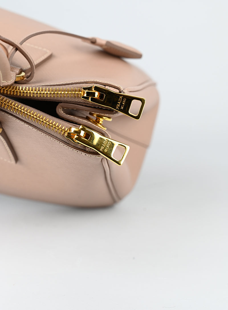 Prada Borsa Galleria Large in pelle rosa cipria