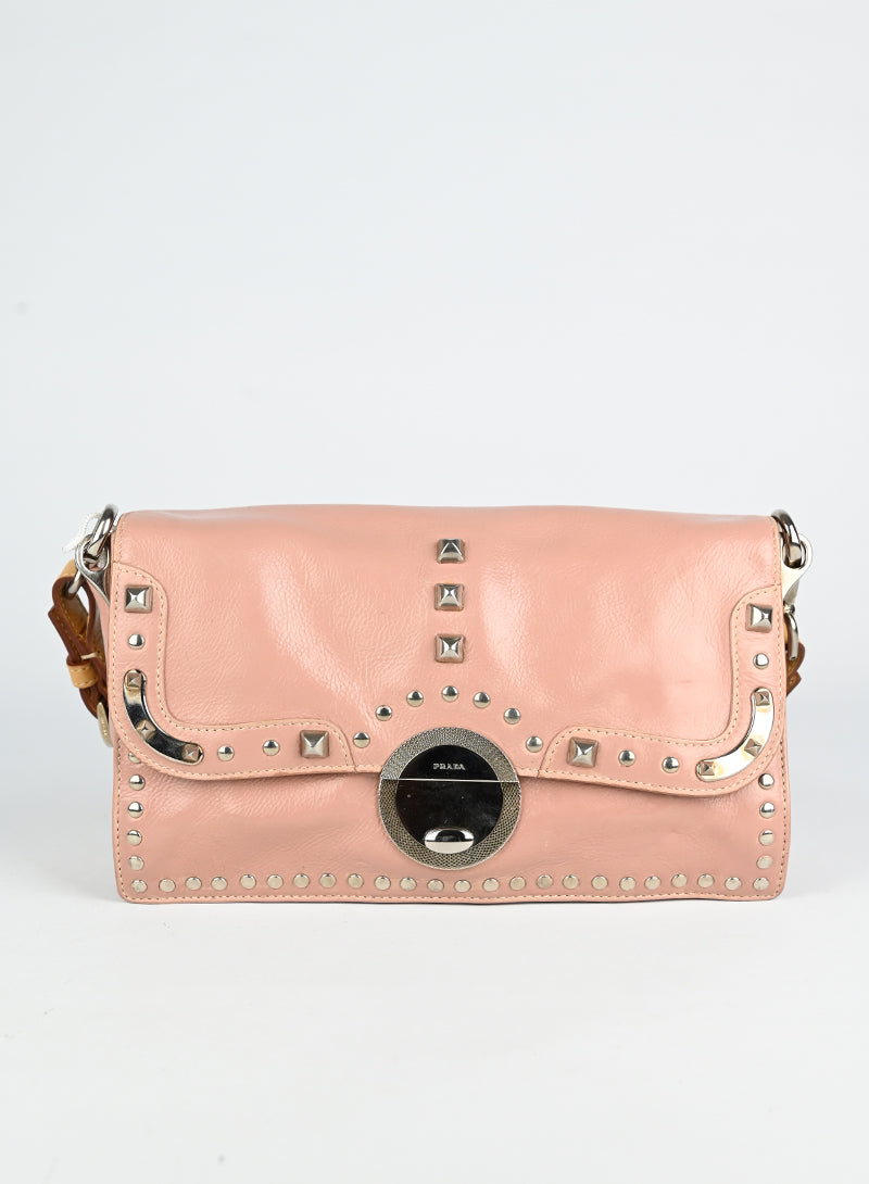 Prada Borsa in pelle rosa cipria