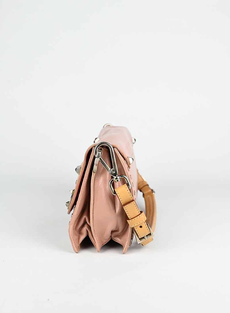 Prada Borsa in pelle rosa cipria