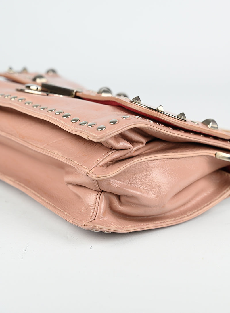 Prada Borsa in pelle rosa cipria