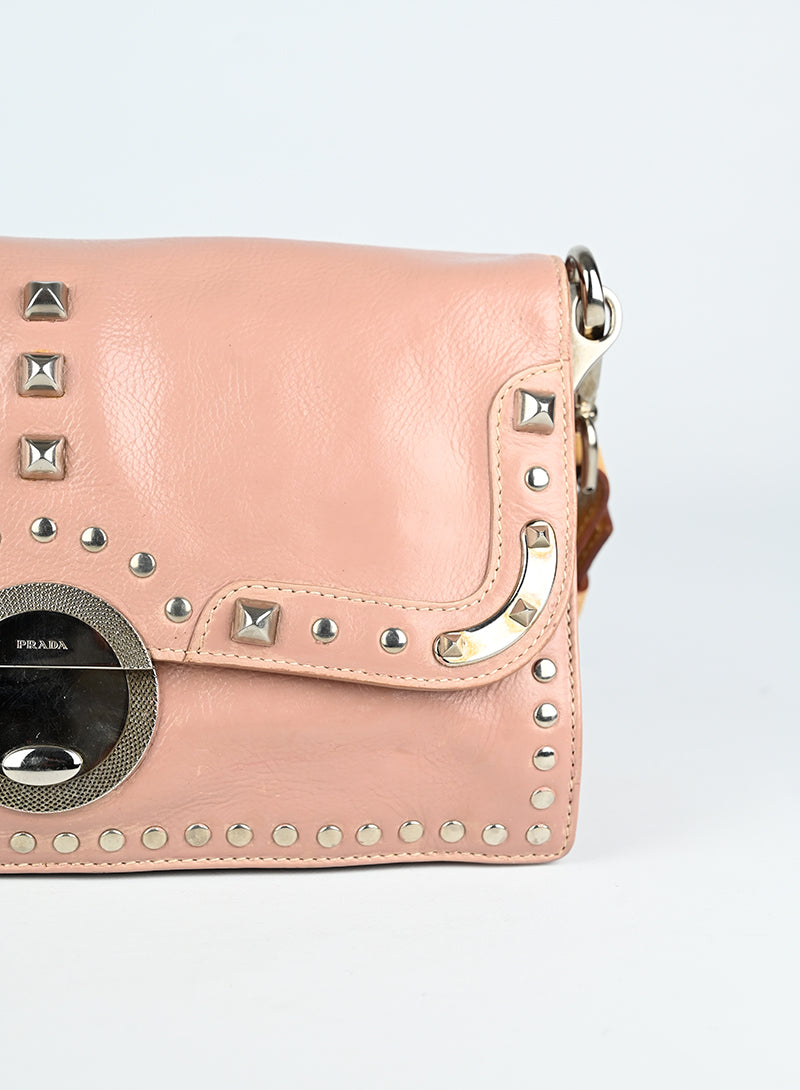 Prada Borsa in pelle rosa cipria