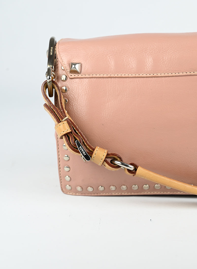Prada Borsa in pelle rosa cipria