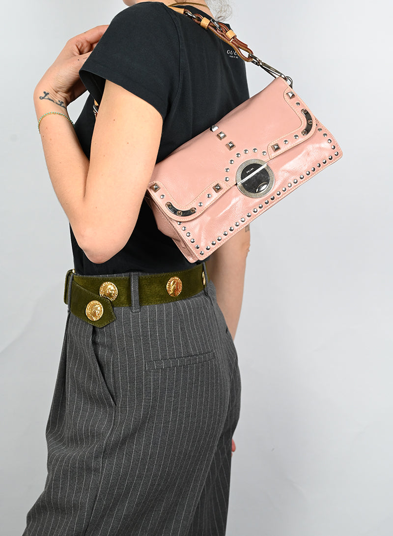 Prada Borsa in pelle rosa cipria