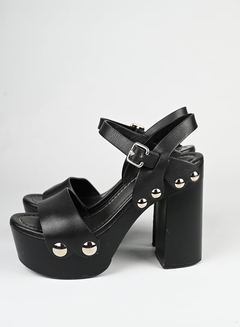 Prada Sandali in pelle nera - N. 36 - lesleyluxuryvintage