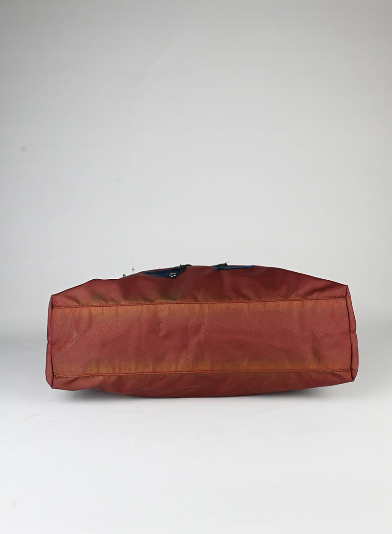 Prada Tote Bag in tela Nylon bordeaux