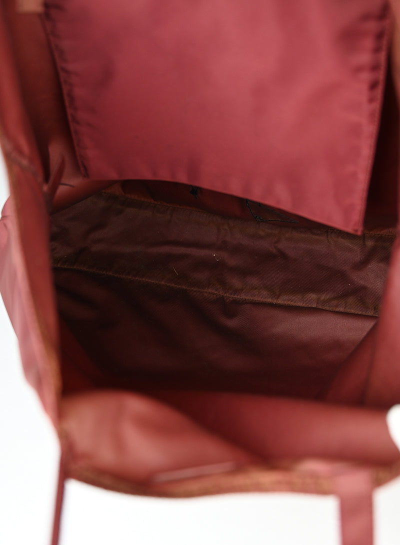Prada Tote Bag in tela Nylon bordeaux