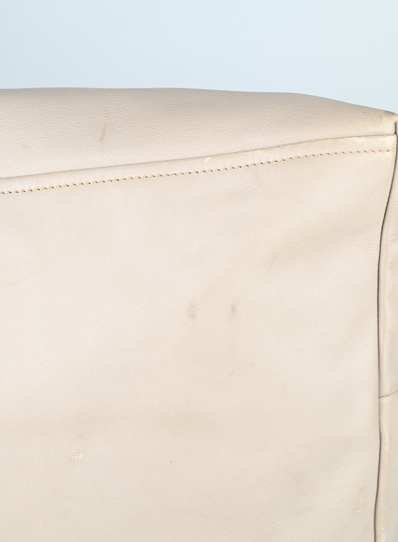 Prada Borsa shopper in pelle beige
