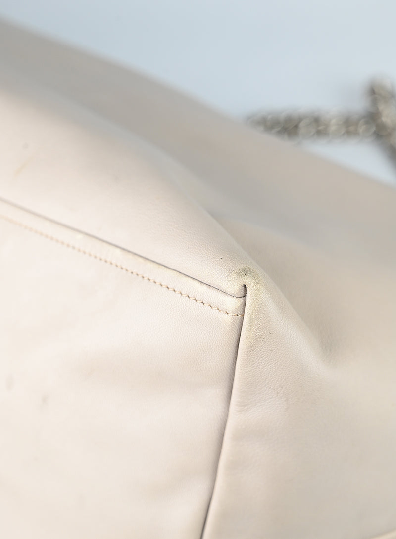 Prada Borsa shopper in pelle beige