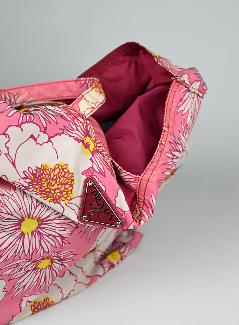 Prada Shopper Rosa Fiori