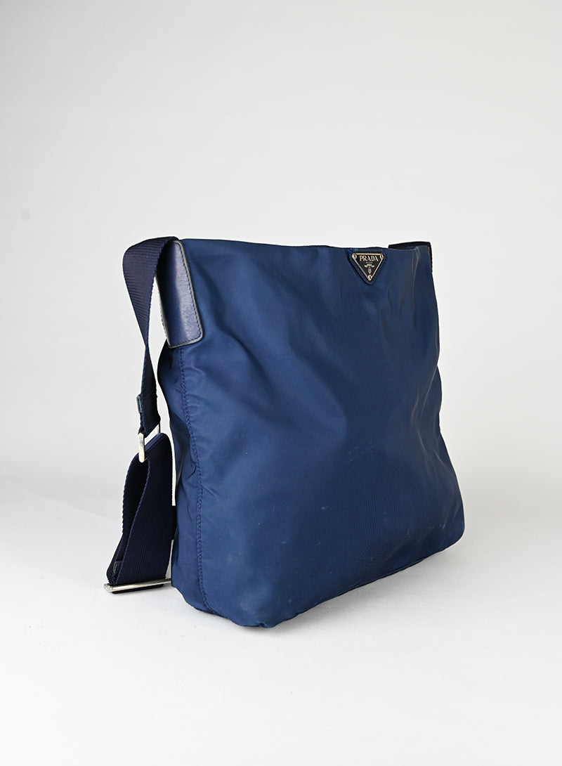 Brada Borsa in tela Nylon blu