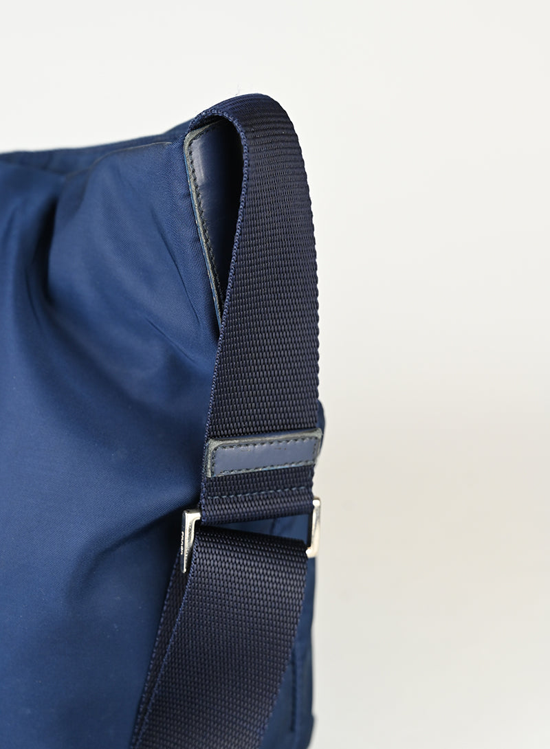 Brada Borsa in tela Nylon blu