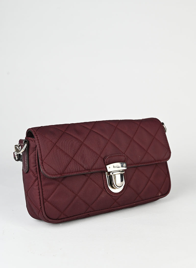 Prada Borsa in Re-nylon bordeaux
