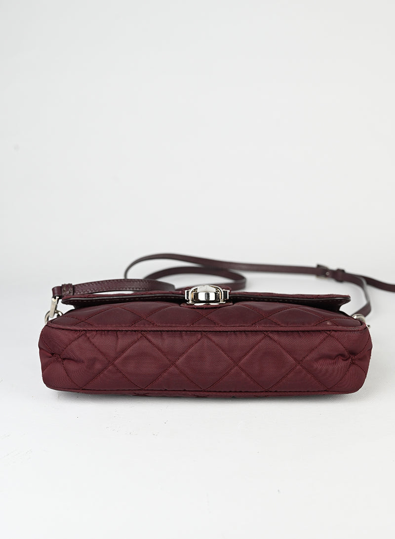 Prada Borsa in Re-nylon bordeaux