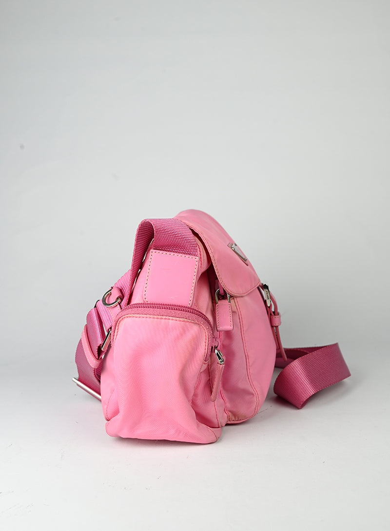Prada Borsa in Re-nylon rosa