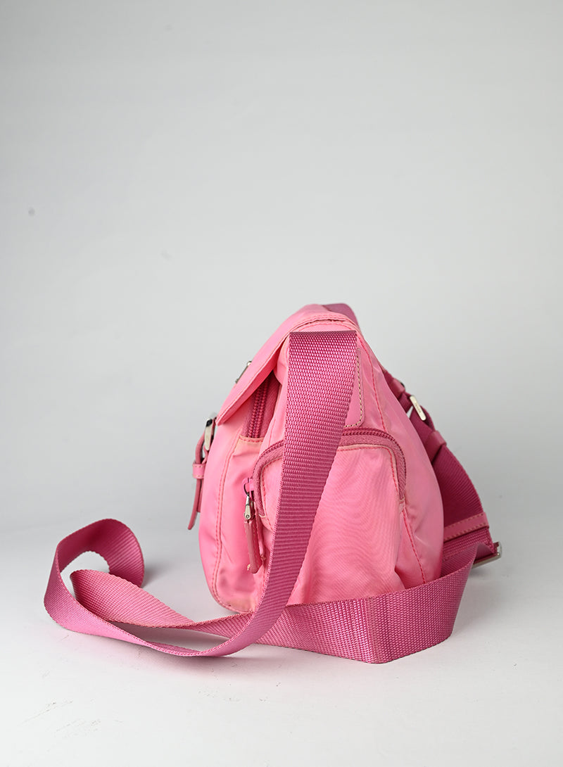 Prada Borsa in Re-nylon rosa