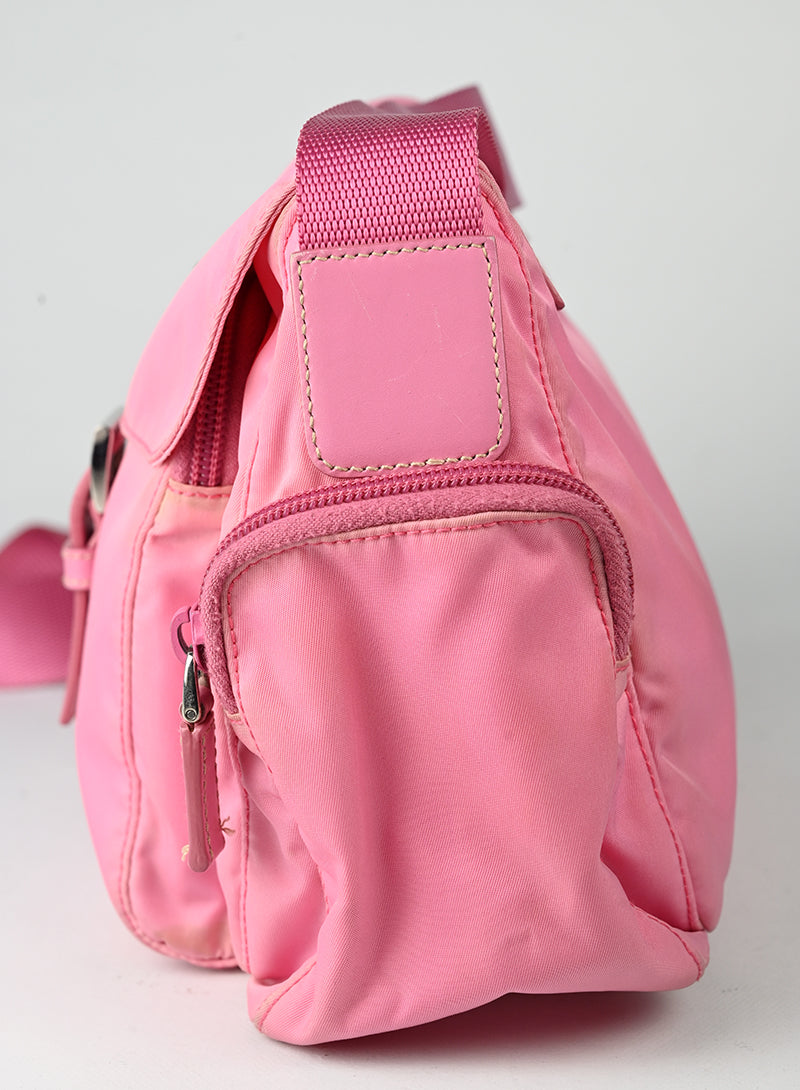 Prada Borsa in Re-nylon rosa