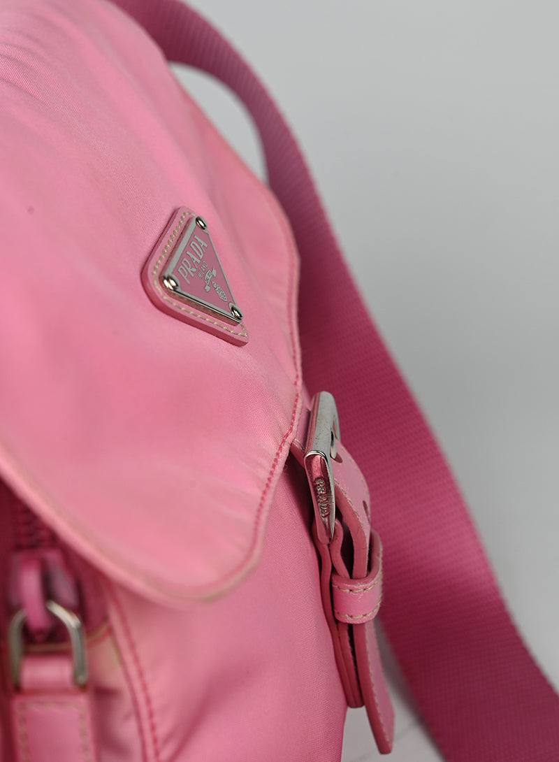 Prada Borsa in Re-nylon rosa