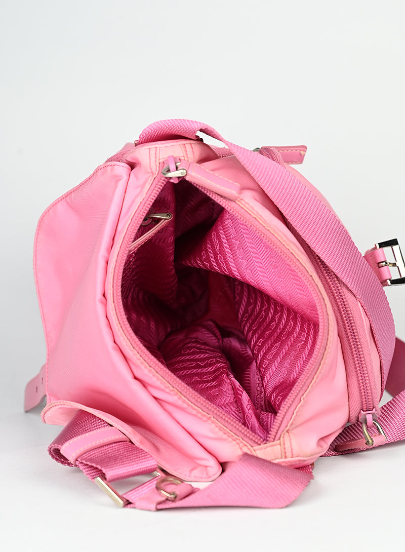 Prada Borsa in Re-nylon rosa