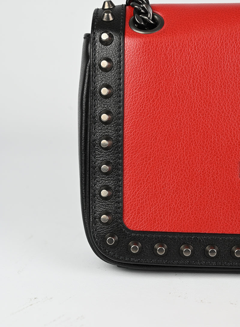 Prada Borsa in pelle rossa e nera