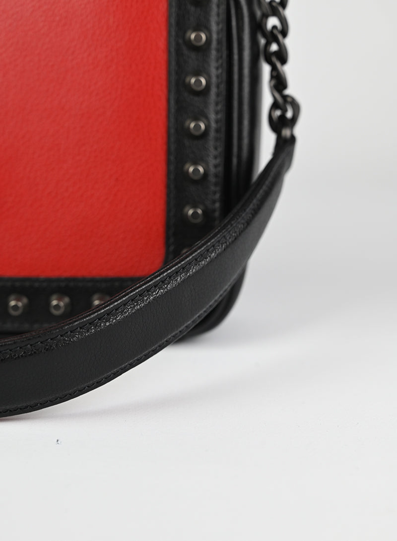 Prada Borsa in pelle rossa e nera