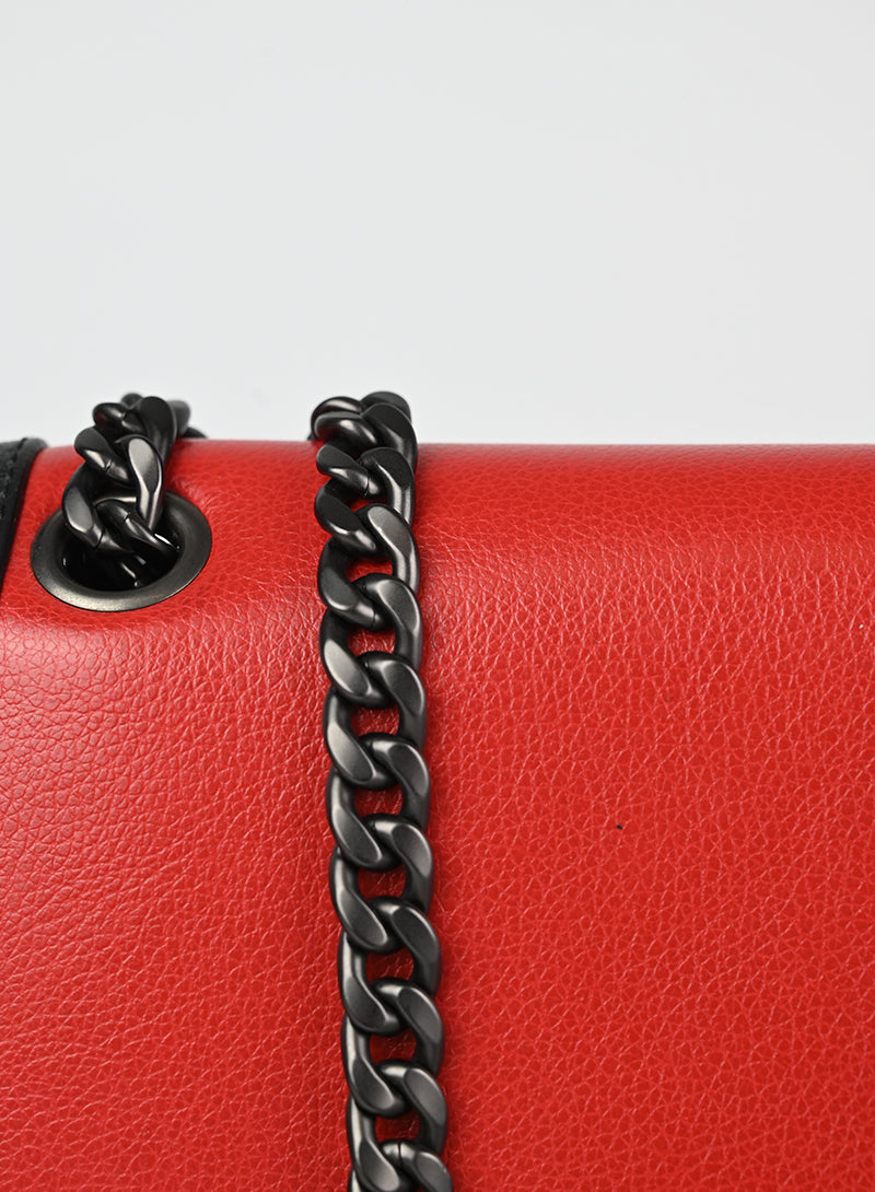 Prada Borsa in pelle rossa e nera