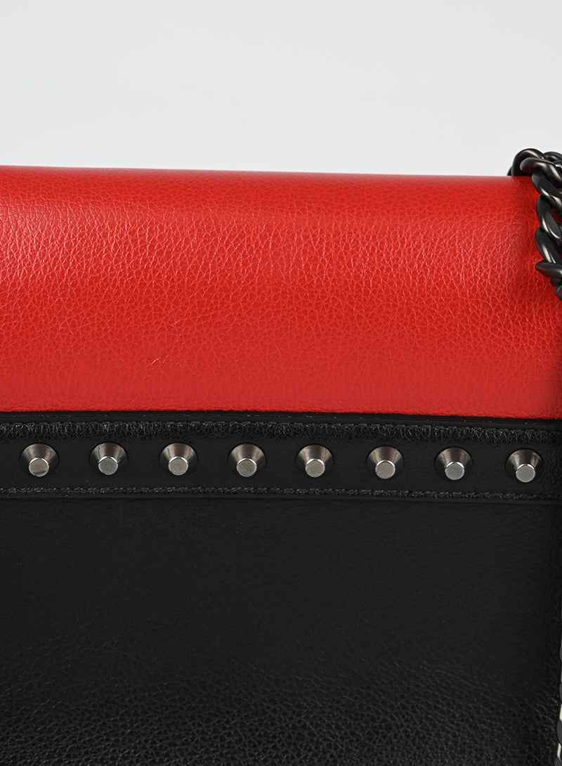 Prada Borsa in pelle rossa e nera