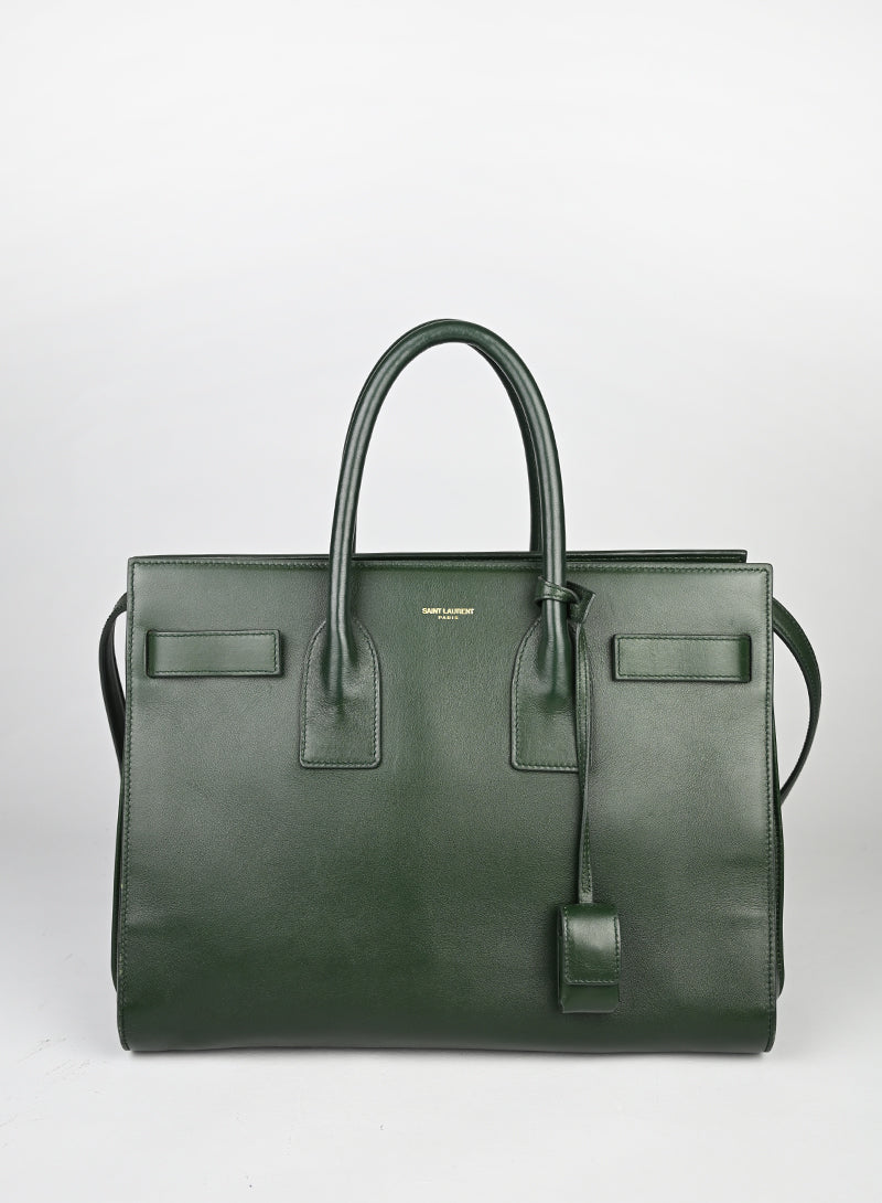 Saint Laurent Sac de Jour Pelle Verde