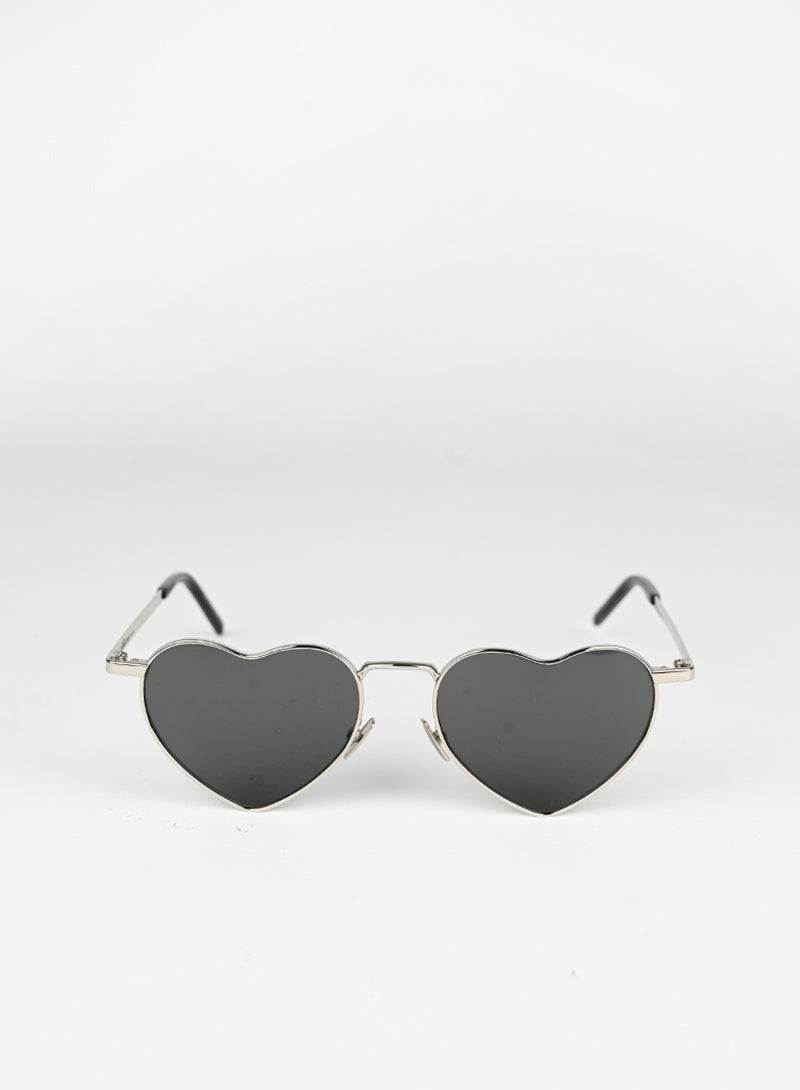 Saint Laurent Occhiali a cuore neri