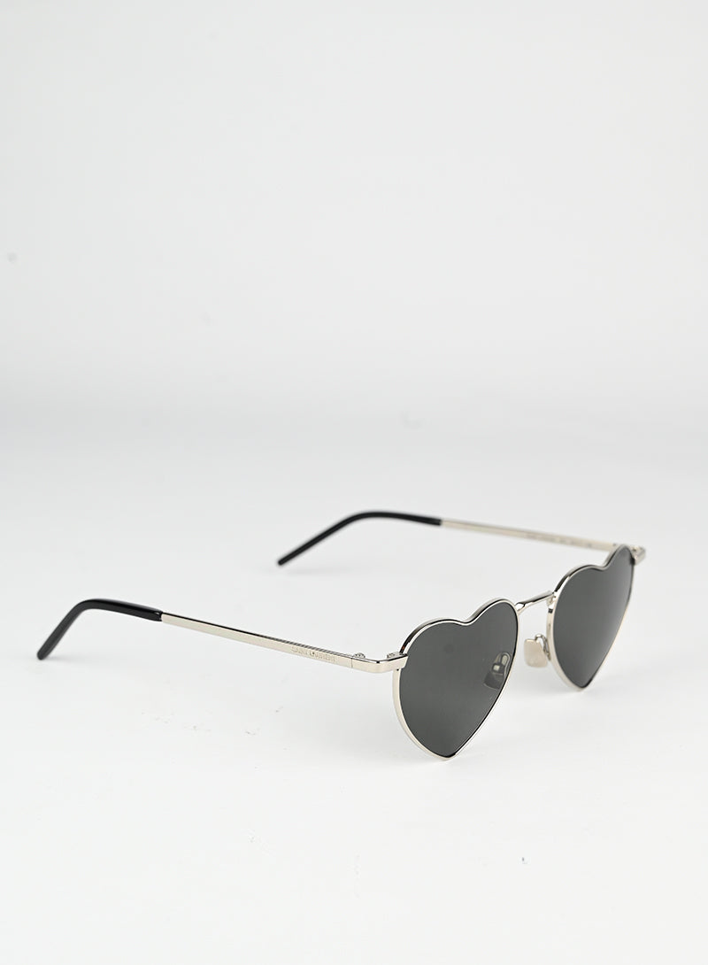Saint Laurent Occhiali a cuore neri