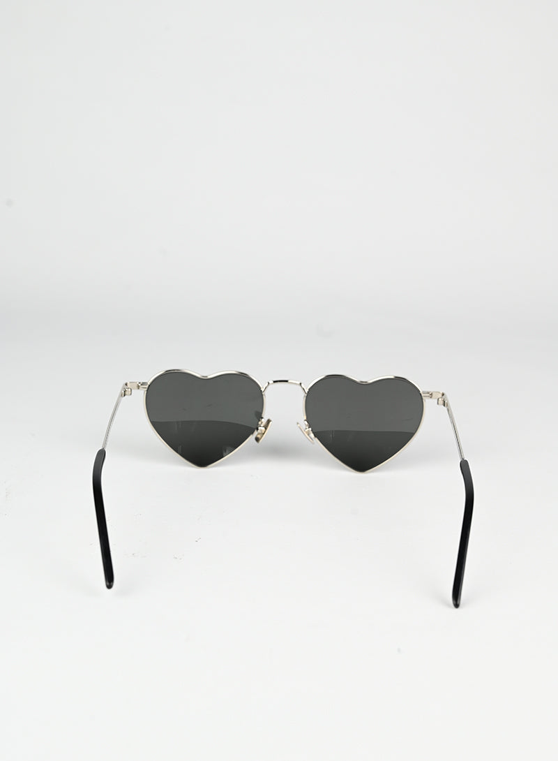 Saint Laurent Occhiali a cuore neri