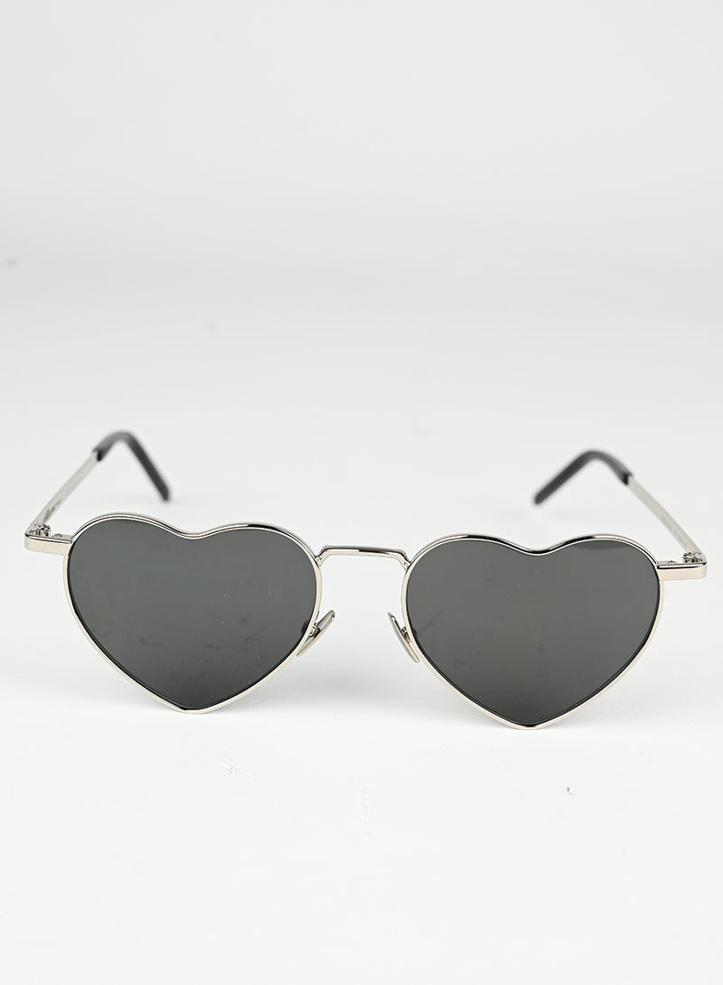 Saint Laurent Occhiali a cuore neri