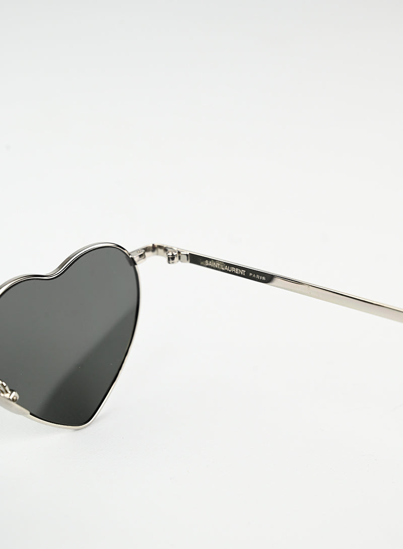Saint Laurent Occhiali a cuore neri