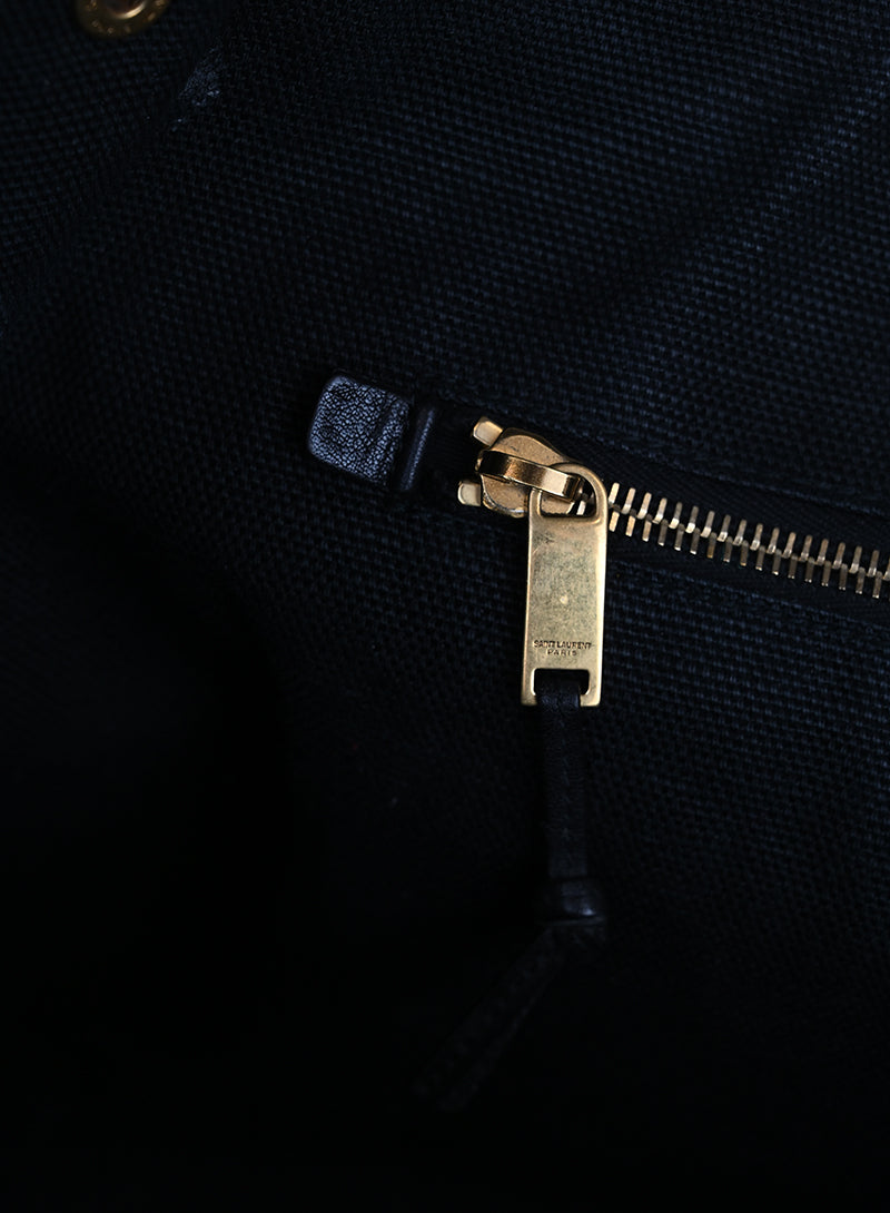 Saint Laurent Borsa Shopper Rive Gauche nera
