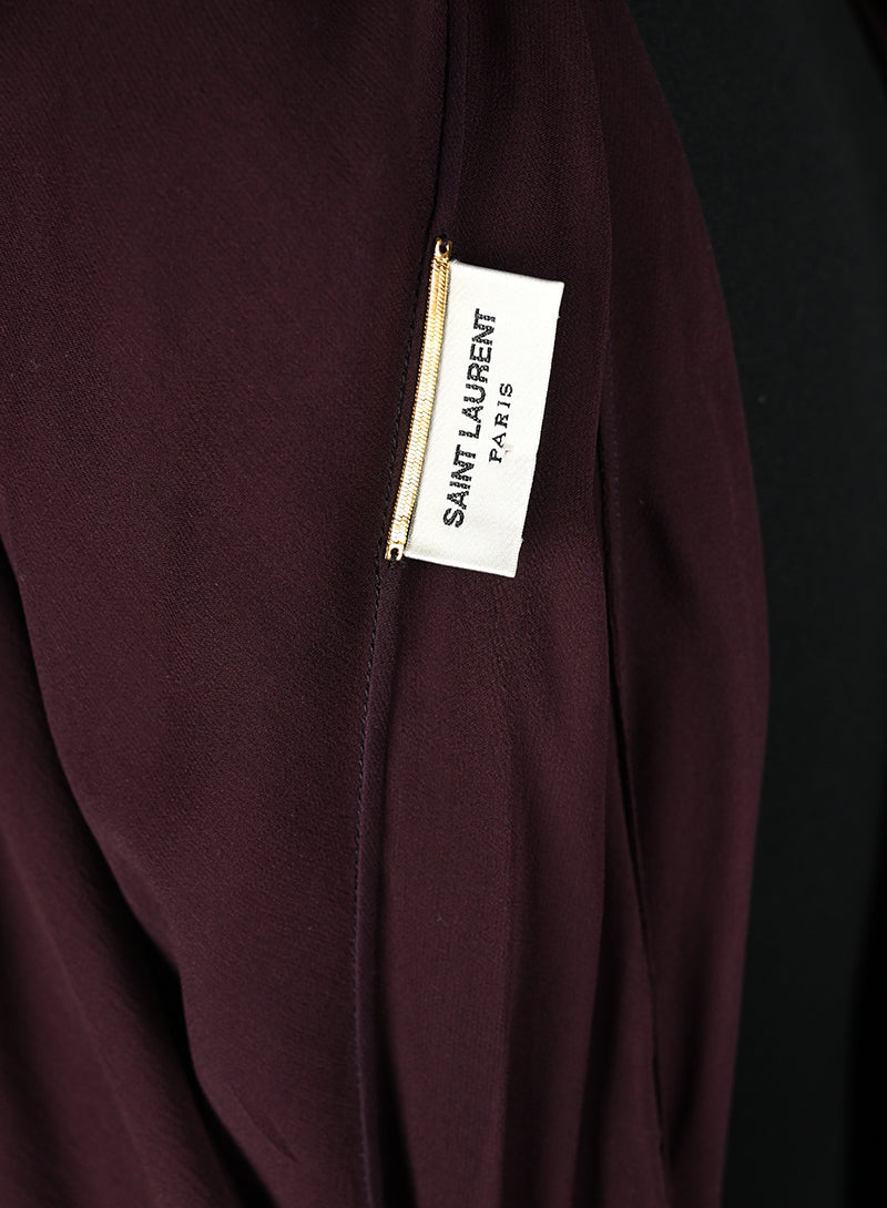 Saint Laurent Blusa borgogna - Tg. 44