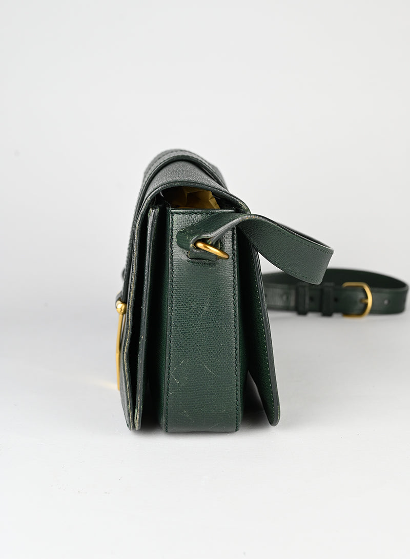 Saint Laurent Borsa Chic in pelle verde