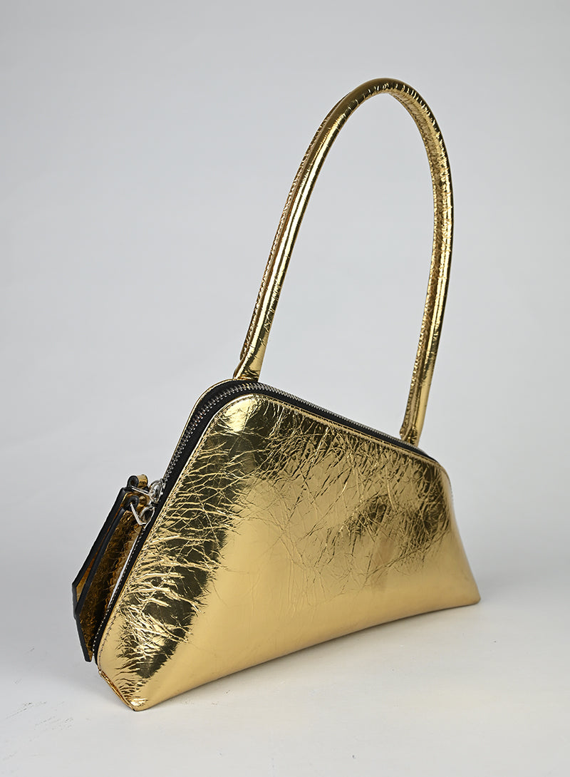 The Attico Borsa Sunrise in pelle oro
