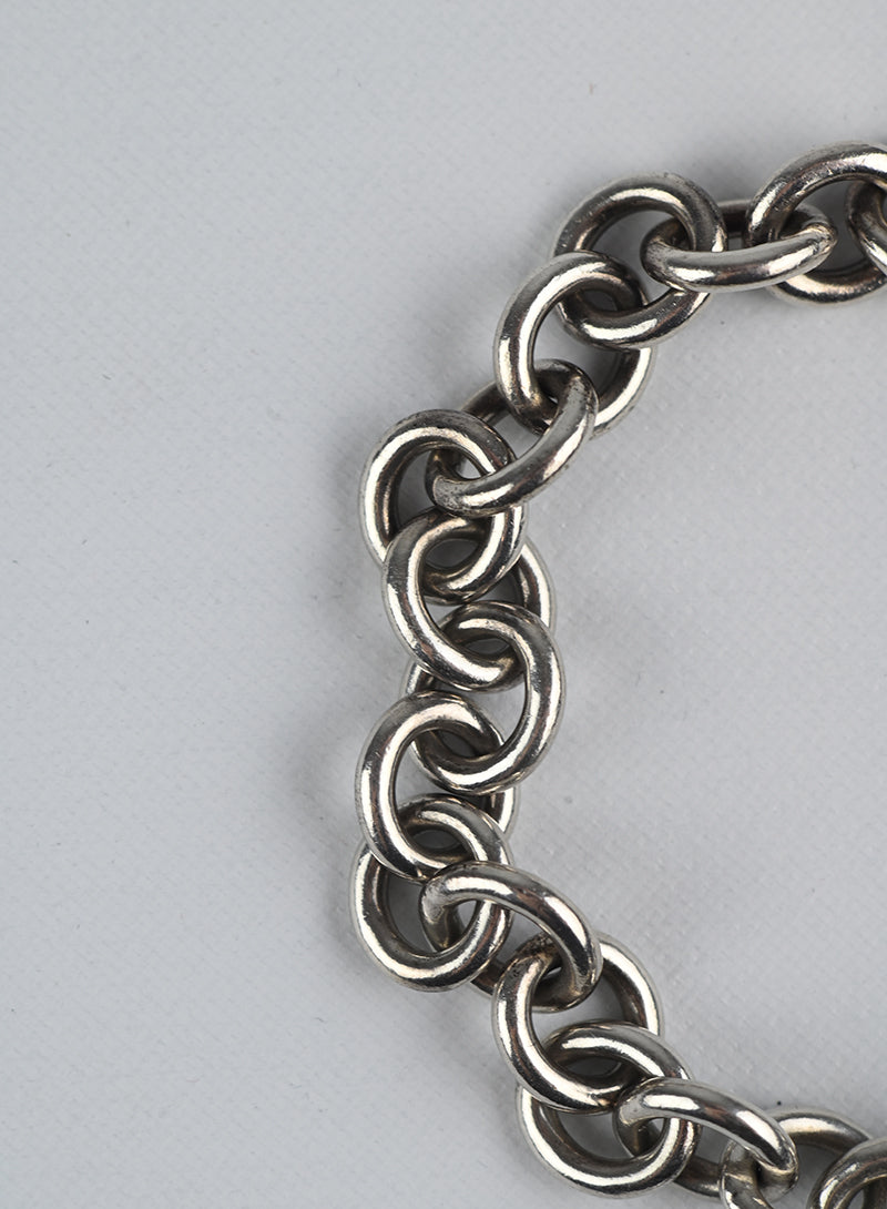 Tiffany & Co. Bracciale argento con charm tondo