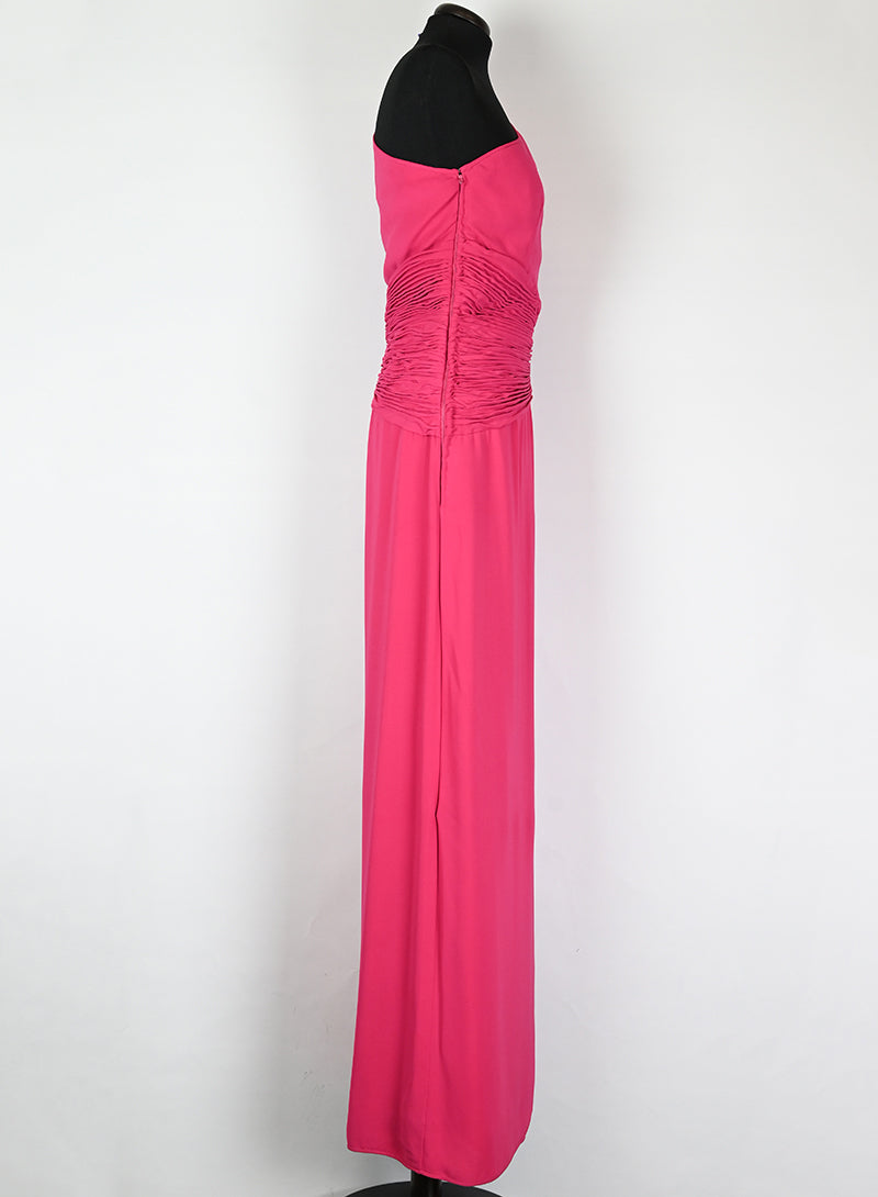 Valentino Abito lungo monospalla fucsia - Tg. 42