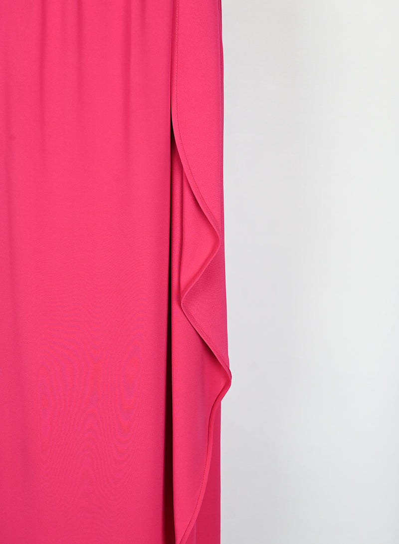 Valentino Abito lungo monospalla fucsia - Tg. 42