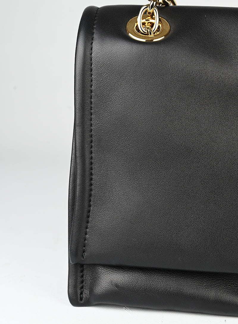 Valentino Borsa in pelle nera con V