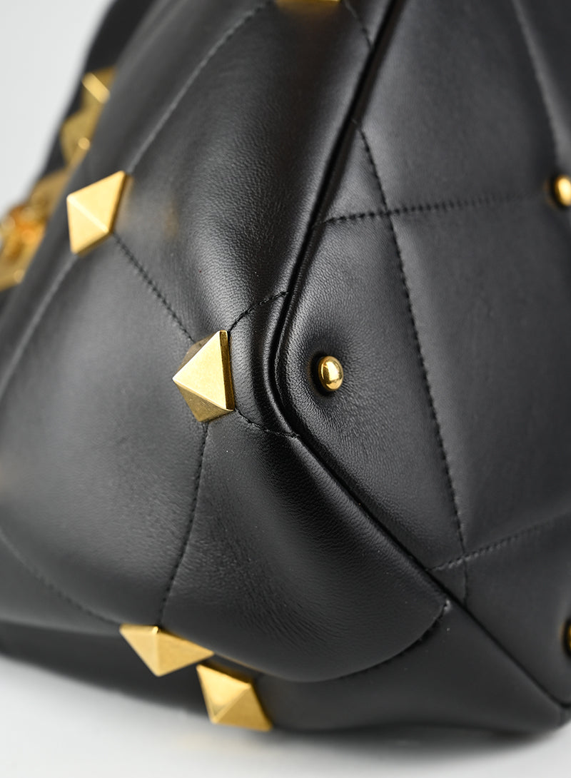 Valentino Borsa Roman Stud in pelle nera