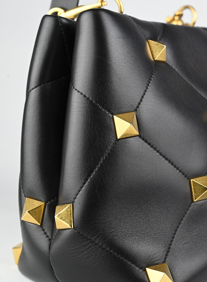 Valentino Borsa Roman Stud in pelle nera