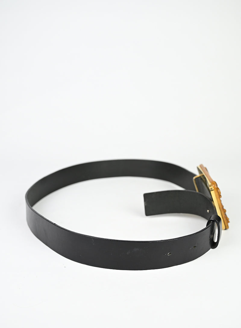 Valentino Cintura in pelle nera