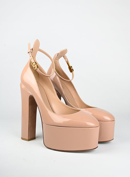 Valentino Décolleté in vernice cipria - N. 40
