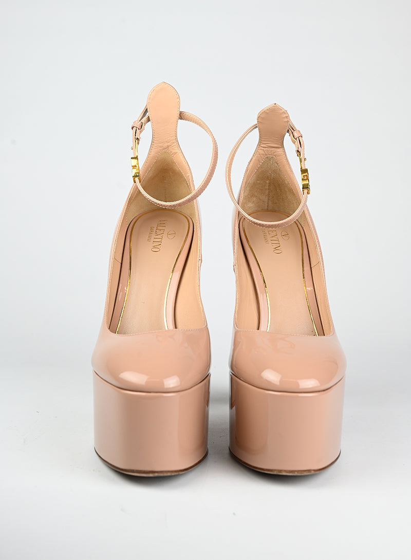 Valentino Décolleté in vernice cipria - N. 40
