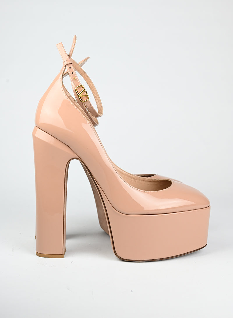 Valentino Décolleté in vernice cipria - N. 40