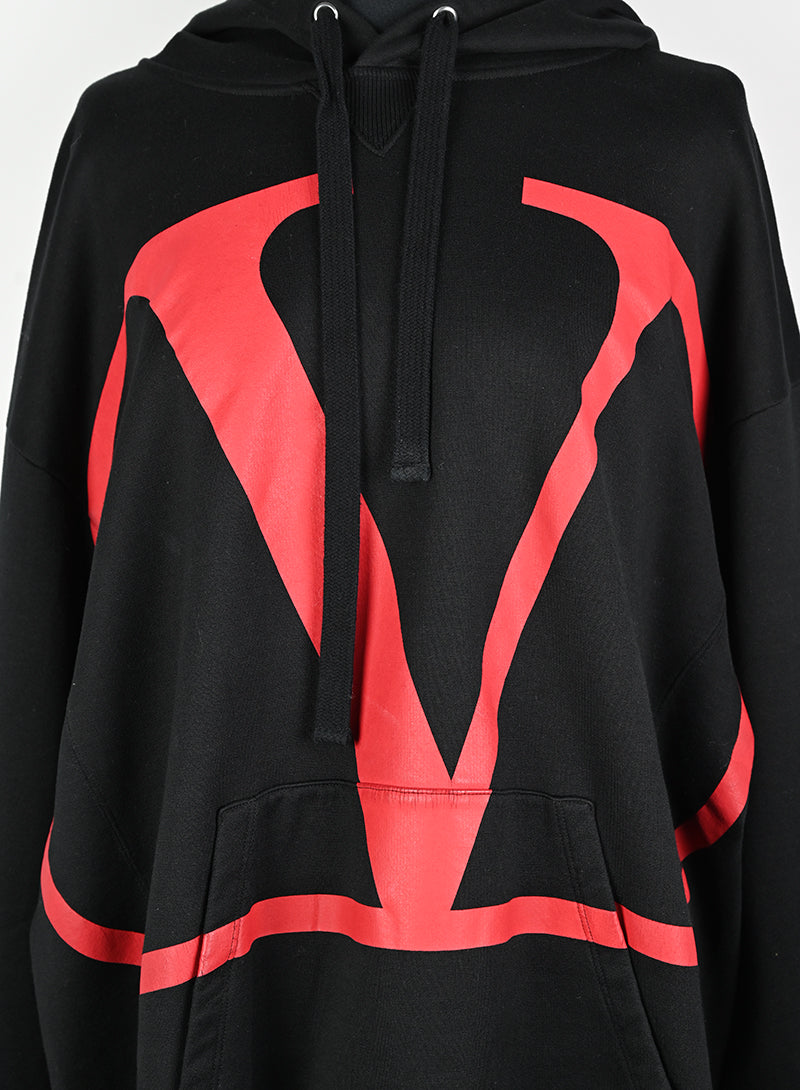 Valentino Felpa nera con maxi logo - Tg. M