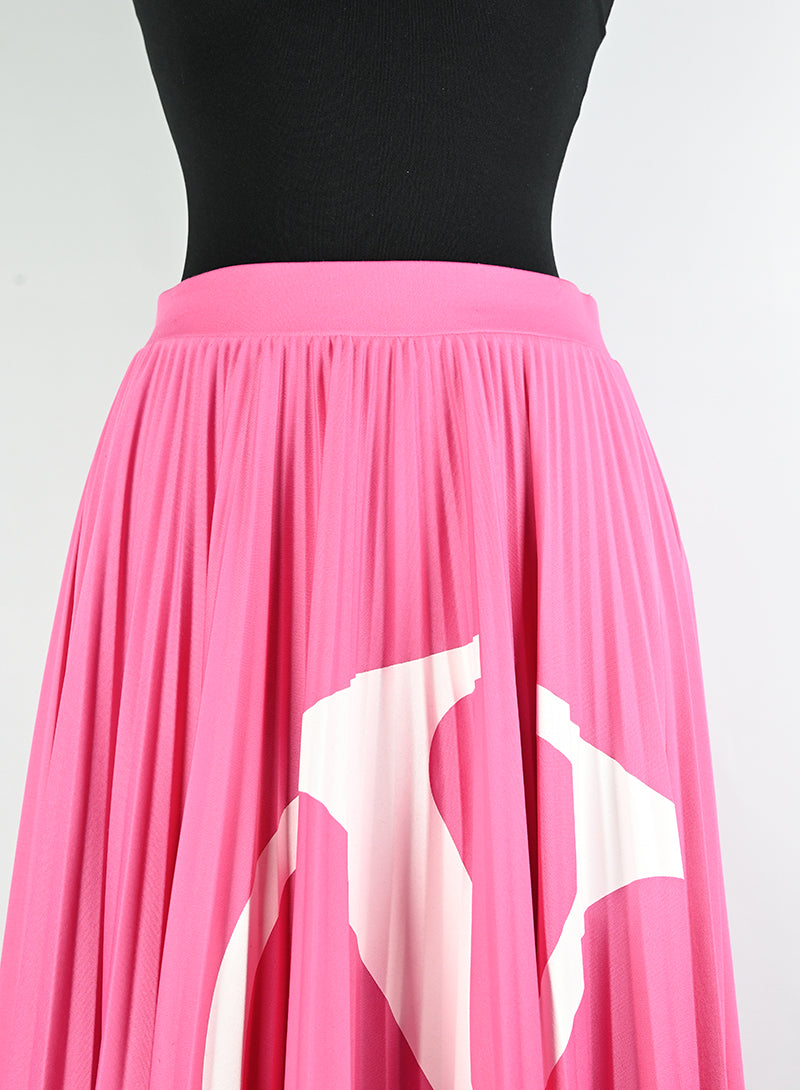 Valentino Gonna rosa plissé - Tg. 38