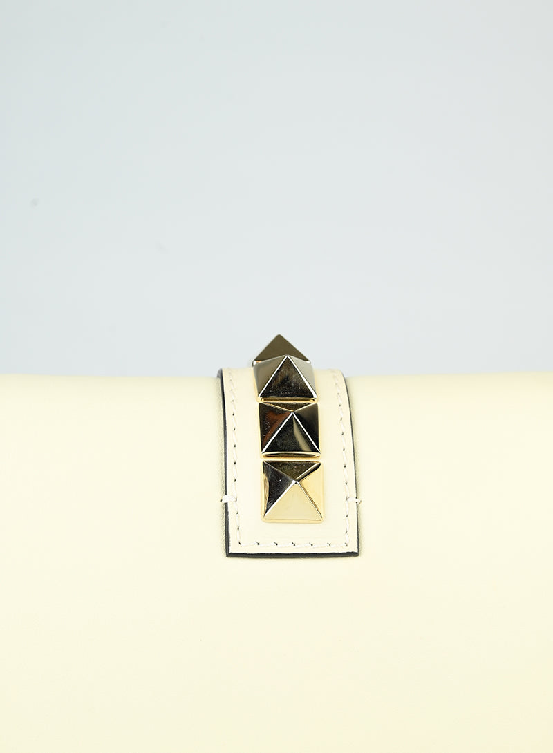 Valentino Borsa Rockstud in pelle burro