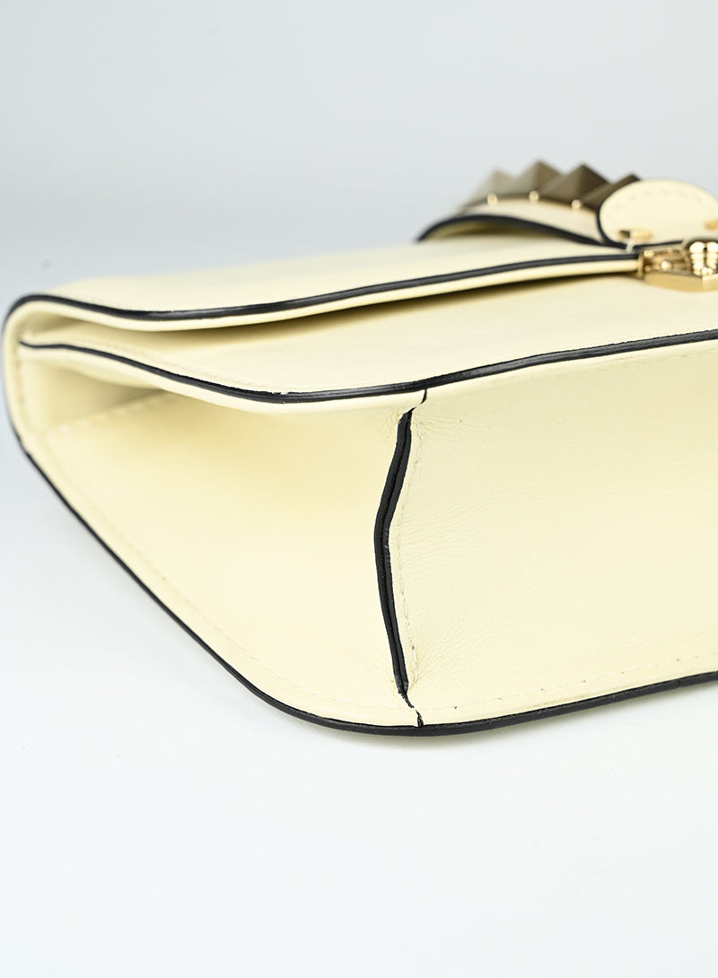 Valentino Borsa Rockstud in pelle burro